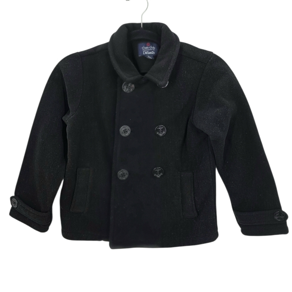 Class Club Boy Peacoat  Fleece Jacket Black Size‎ 6/7